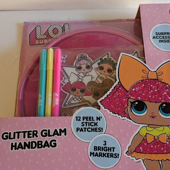 NWT LOL Surprise! Glitter Glam Handbag Easter Gift Pink L.O.L. Dolls Crafts Kids - Picture 2 of 6